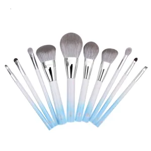 10pcs Professional Makeup Brushes Set Goat Hair Flat Powder Brush Makeup Brushes Make Up Brush