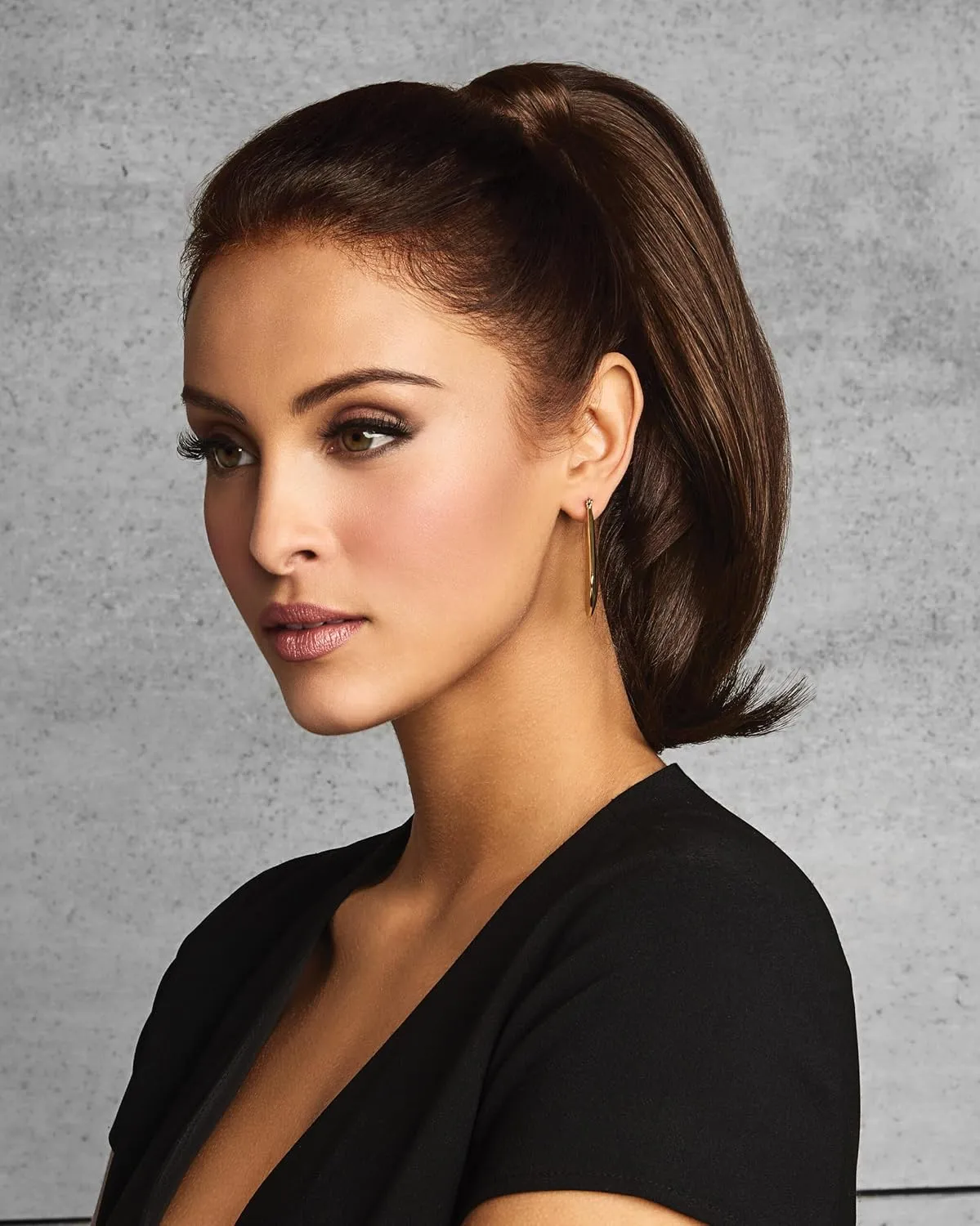 12" Simply Straight Ponytail Color R10 Chestnut - Wrap-Around Hook-and-Loop Attachment Pony Hairdo Tru2Life 100% Heat Friendly Synthetic Braid or Curly Updo Hairpiece Cola de Caballo