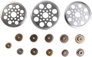 14Pack 18-92T Car Replacement Accessories Motor Gear Alloy Pinion Cogs Gear Kit for 1/10 Sakura CS S XIS D4 RC Model Accessory Part