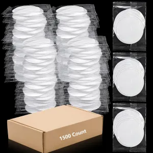 (1500 Pk) Kheoxusa Individually Wrapped Cotton,Individually Wrapped Cotton Pads,Individually Wrapped Cotton Rounds,Cotton Pad for Face Individual Wrap,Hotel Personal Care Kit Sachet Wrap-5pcs pads/set