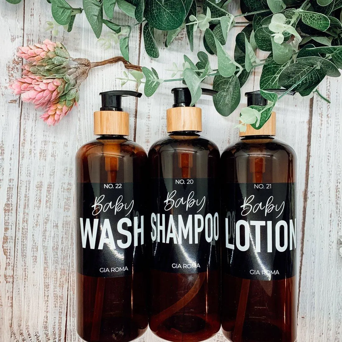16oz Plastic Amber Dispenser | Black Label