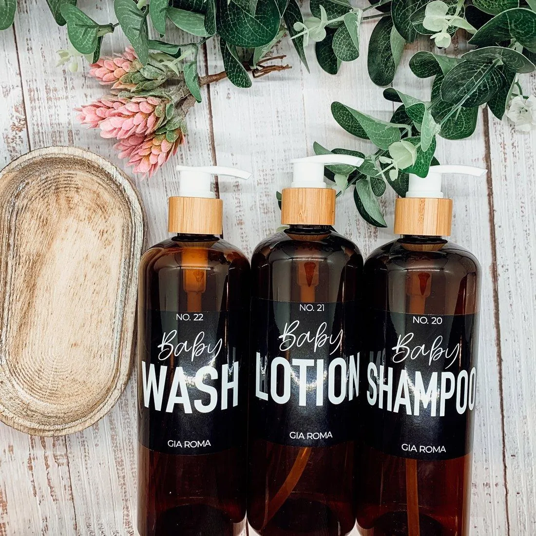16oz Plastic Amber Dispenser | Black Label