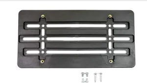2 Front Bumper License Plate Tag Holder Mounting Relocator Adapter Kit Bracket for Mercedes-Benz (All Models) Quantity Discount(9.95$ to 6.50$)(Each with 2 Screws   4 Bolts & 4 Built in Nuts) (2)