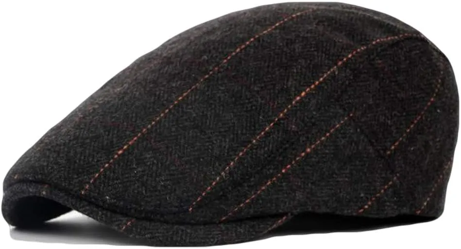 2 Pack Men's Cotton Flat Cap Ivy Gatsby Newsboy Hat