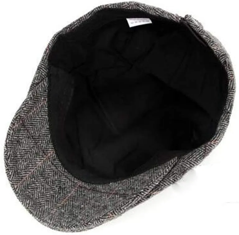 2 Pack Men's Cotton Flat Cap Ivy Gatsby Newsboy Hat