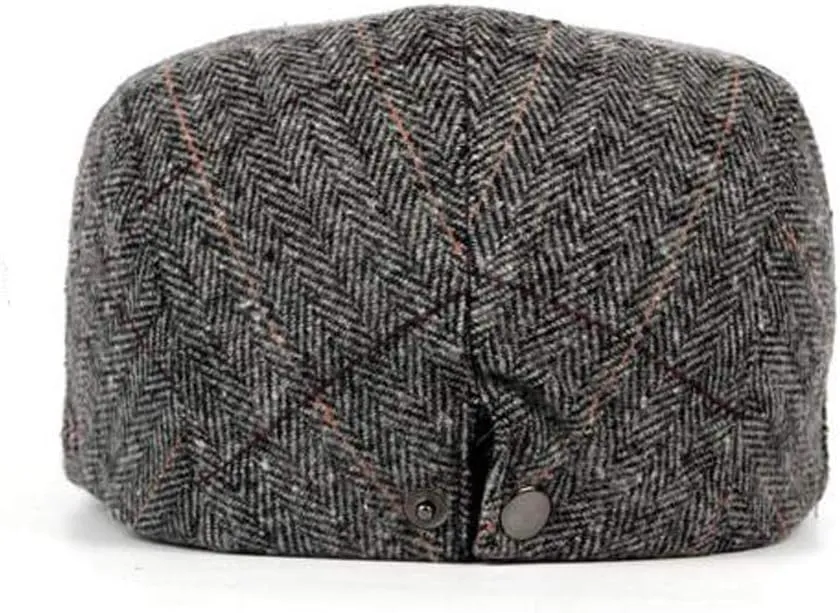2 Pack Men's Cotton Flat Cap Ivy Gatsby Newsboy Hat