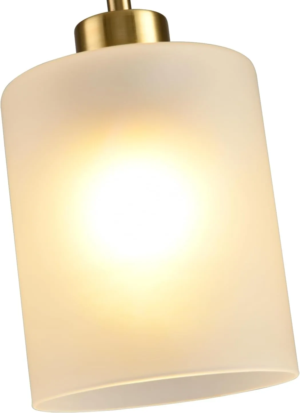2 Pack Pendant Light Kitchen Island Pendant Lighting, Hanging Light with Frosted Glass Shade, Gold Modern Indoor Hanging Lamp for Dining Room Kitchen Island