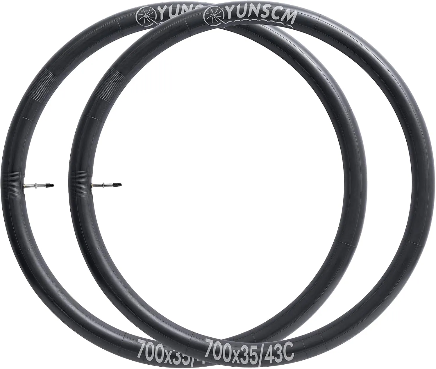 2-PCS 700x35C/38C/40C/42C/43C Bike Tubes AV32/AV48/FV48/FV60mm Schrader/Presta Valve 35/43-622 Inner Tube 700C Bicycle Tubes for 700 x 35C 700x38C 700x40C 700x42C 700x43C Bike Tire Tubes