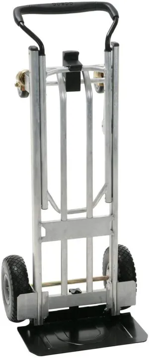 3 in 1 Aluminium 992lb / 450kg Capacity Hand Truck with Flat-Free Wheels