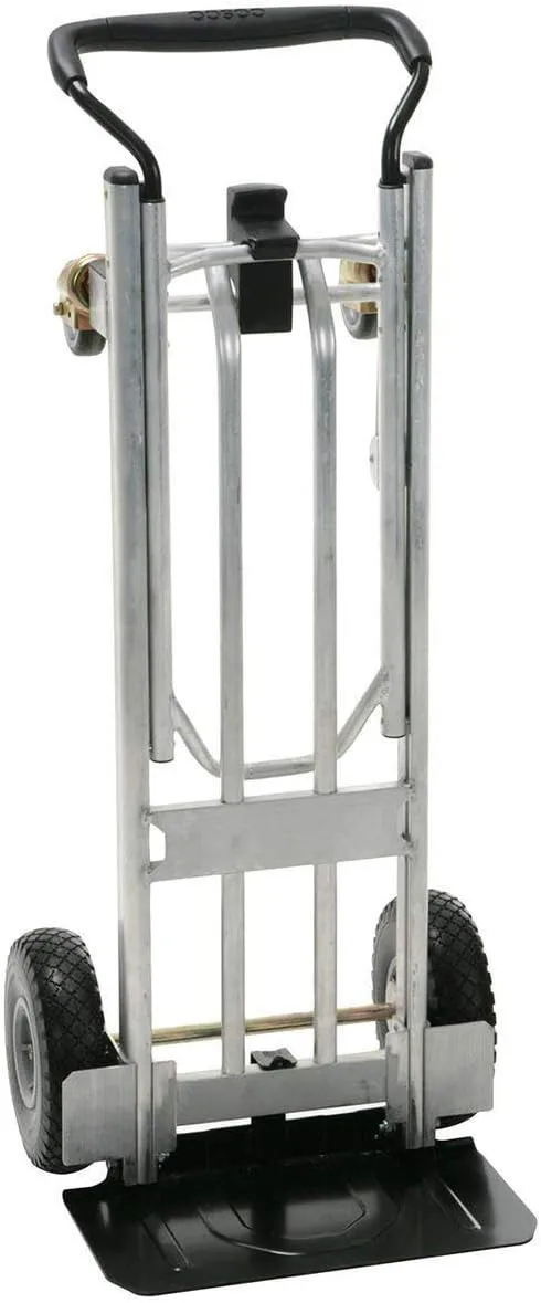 3 in 1 Aluminium 992lb / 450kg Capacity Hand Truck with Flat-Free Wheels