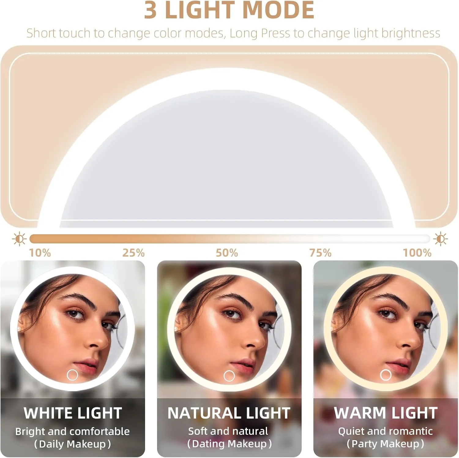 30x Magnifying Mirror with Light Large 6'' Lighted 30x Magnified Mirror with Suction Cups & Table Stand, Travel Magnifying Makeup Mirror with Light High Magnification with Tweezers Scissors