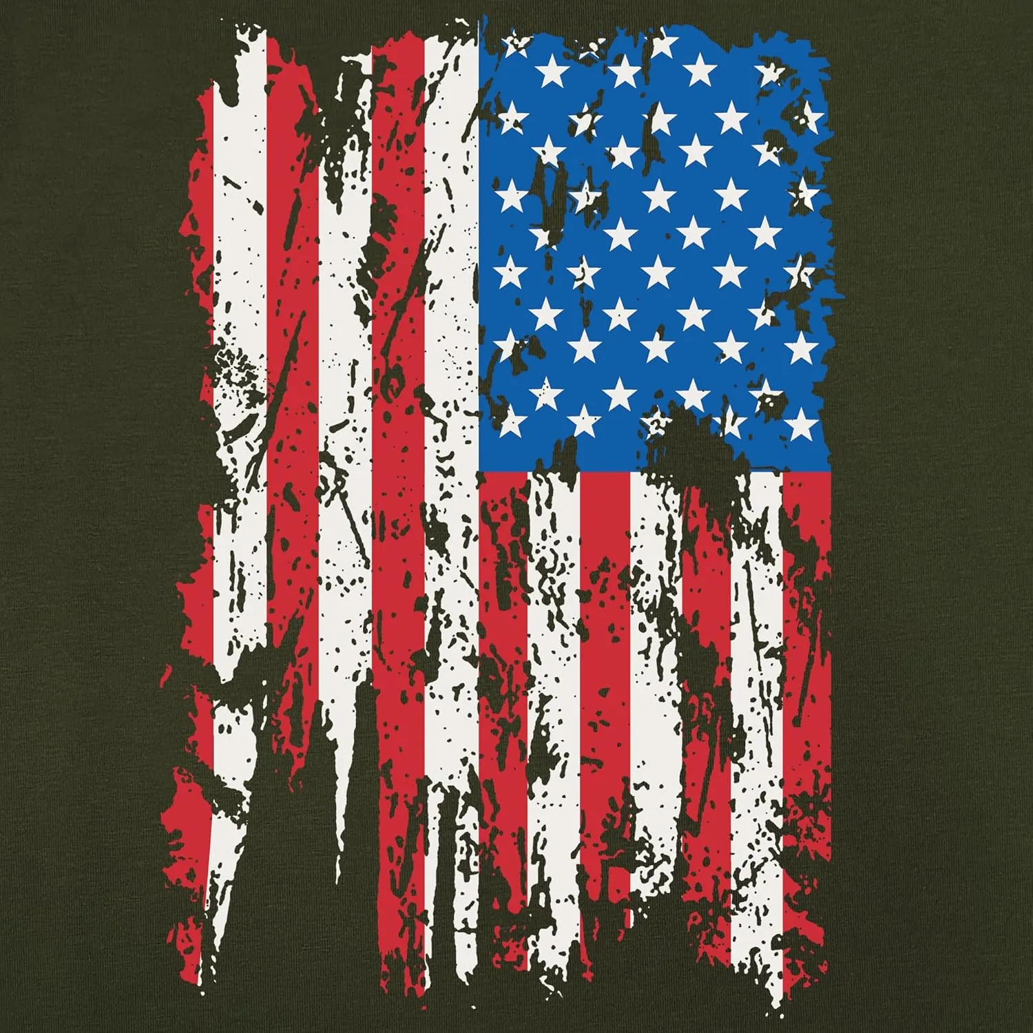 4th of July Shirts Men:USA American Flag Patriotic Independence Day Higher Quality Short Sleeve T-Shirt