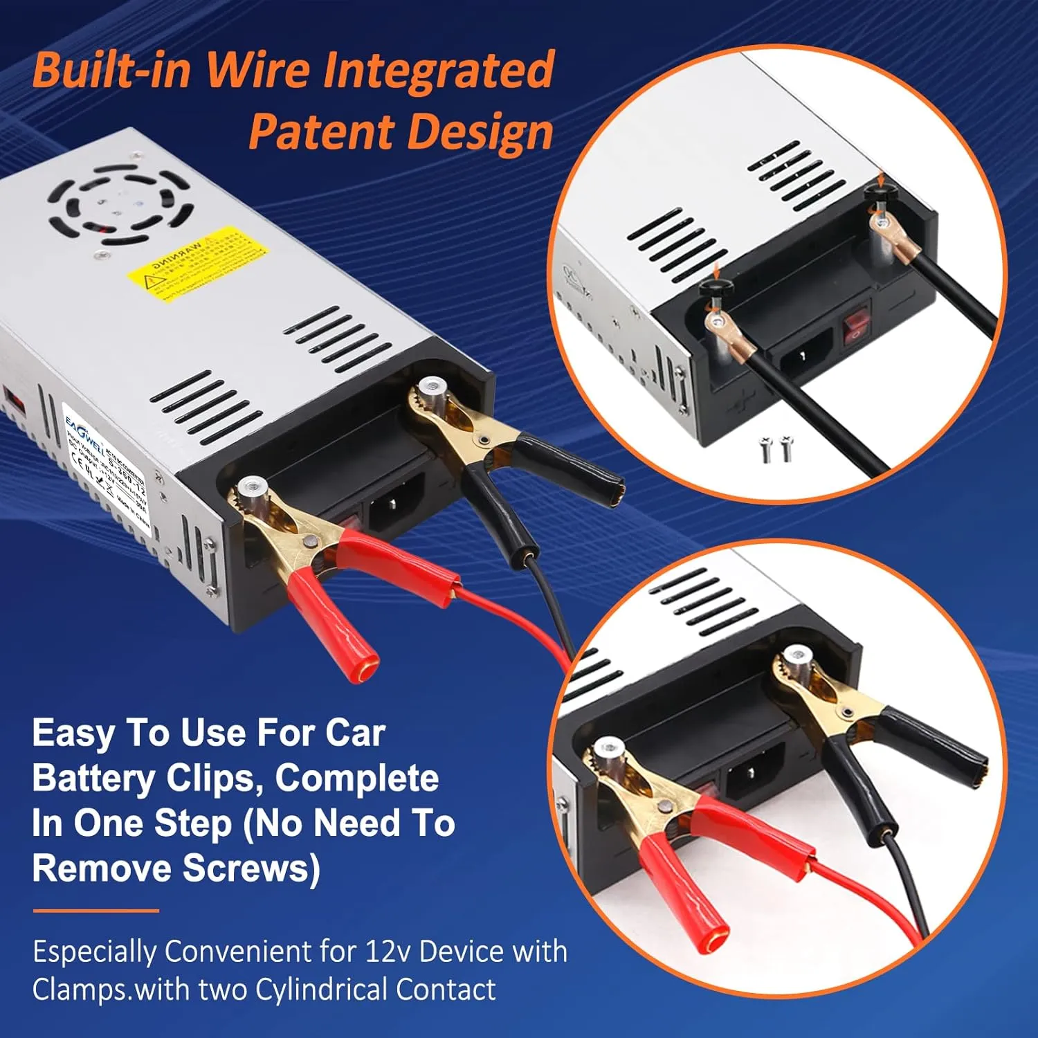 AC to DC Converter 110V to 12V, Universal SMPS 360W Switching Power Supply Transformer Adapter for RV,Pump,LED Strip, LCD Monitor