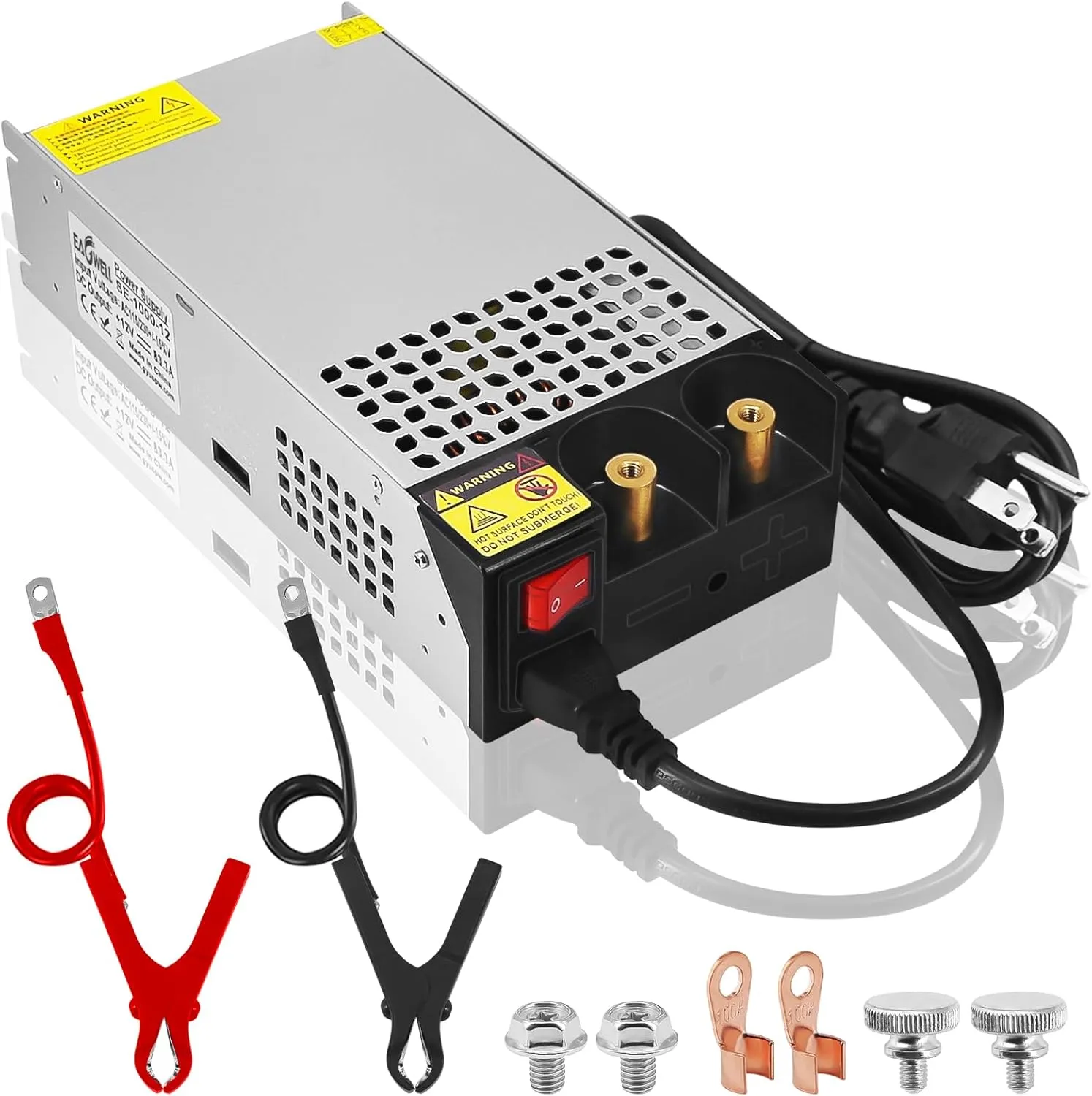 AC to DC Converter 12V Power Supply 1000W, Universal SMPS 120V to 12V Converter Switching Power Supply DC Transformer Driver Adapter for RV,Pump,LED Strip, LCD Monitor