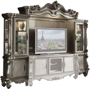 ACME Versailles Entertainment Center in Antique Platinum Finish 91820