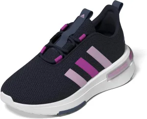 adidas Racer TR23 Sneaker, Ink/Bliss Lilac/Flash Pink, 2 US Unisex Little Kid