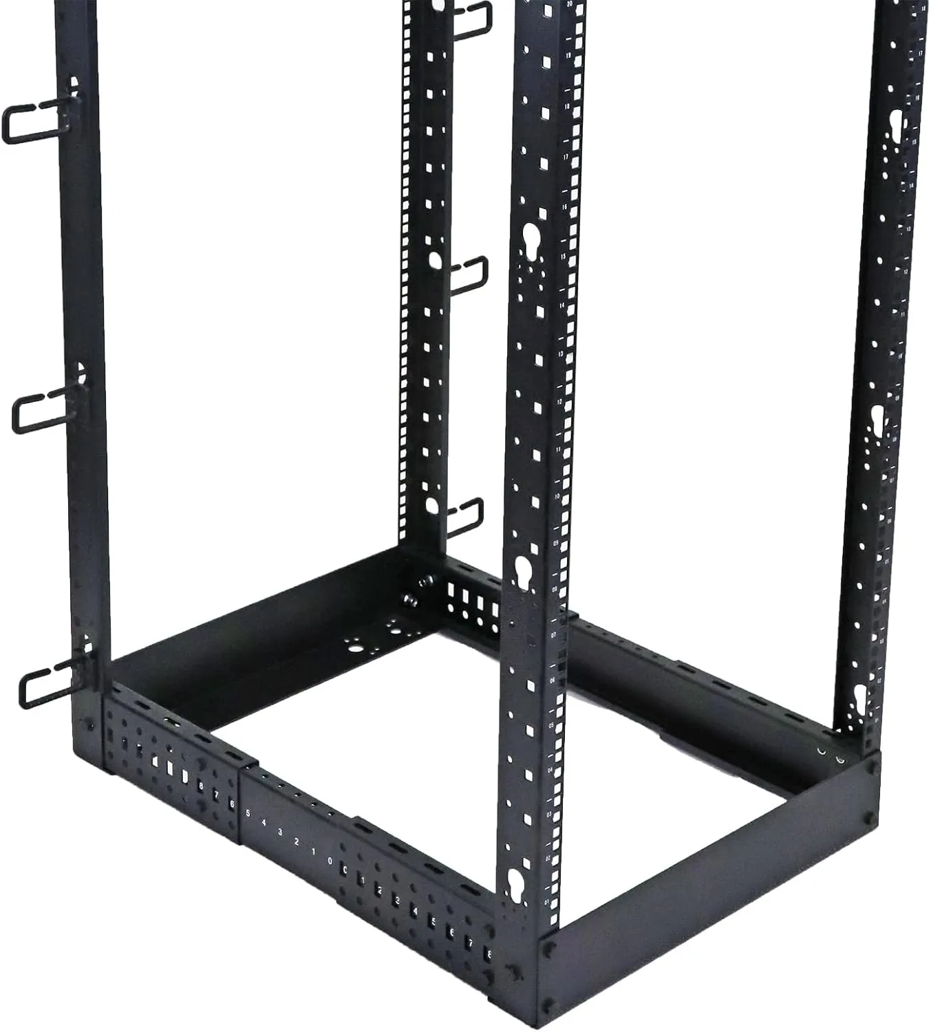 AEONS 27U 4-Post IT Open Frame Server Rack 19 Inch Depth-Adjustable (22" to 40") Network Equipment AV Gear w/Casters and Cable Management