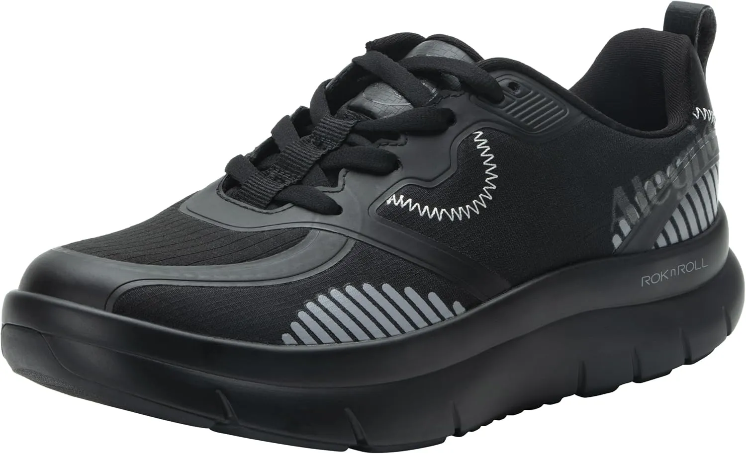 Alegria Women's Solstyce - Rok N Roll - Energizing Support for Effortless Movement - Slip-Resistant with Arch Support - Athletic Sneaker - Walking Shoes