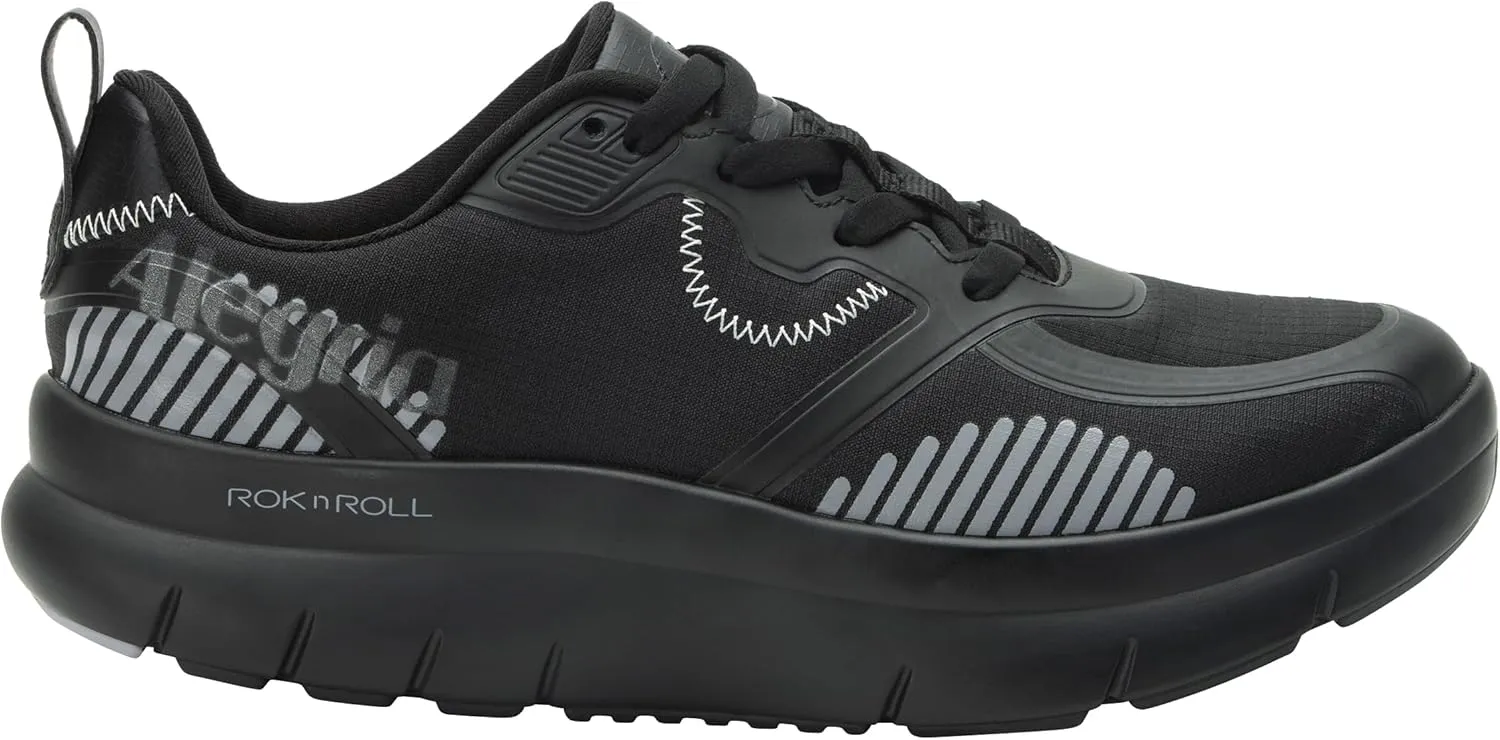Alegria Women's Solstyce - Rok N Roll - Energizing Support for Effortless Movement - Slip-Resistant with Arch Support - Athletic Sneaker - Walking Shoes