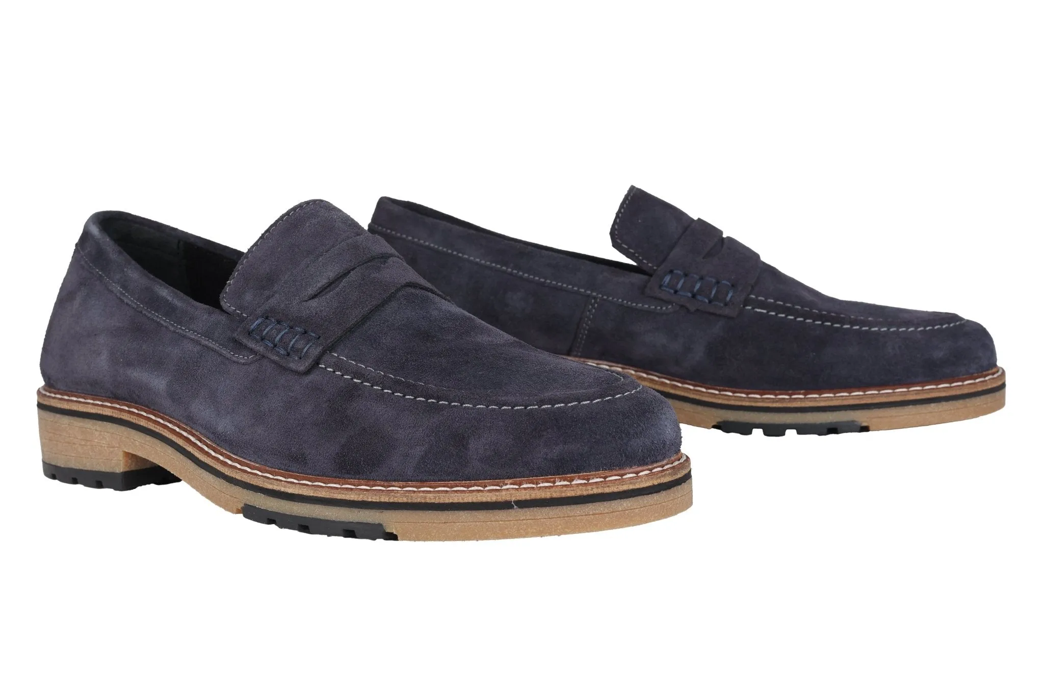 'Alessio' men's loafer - Blue