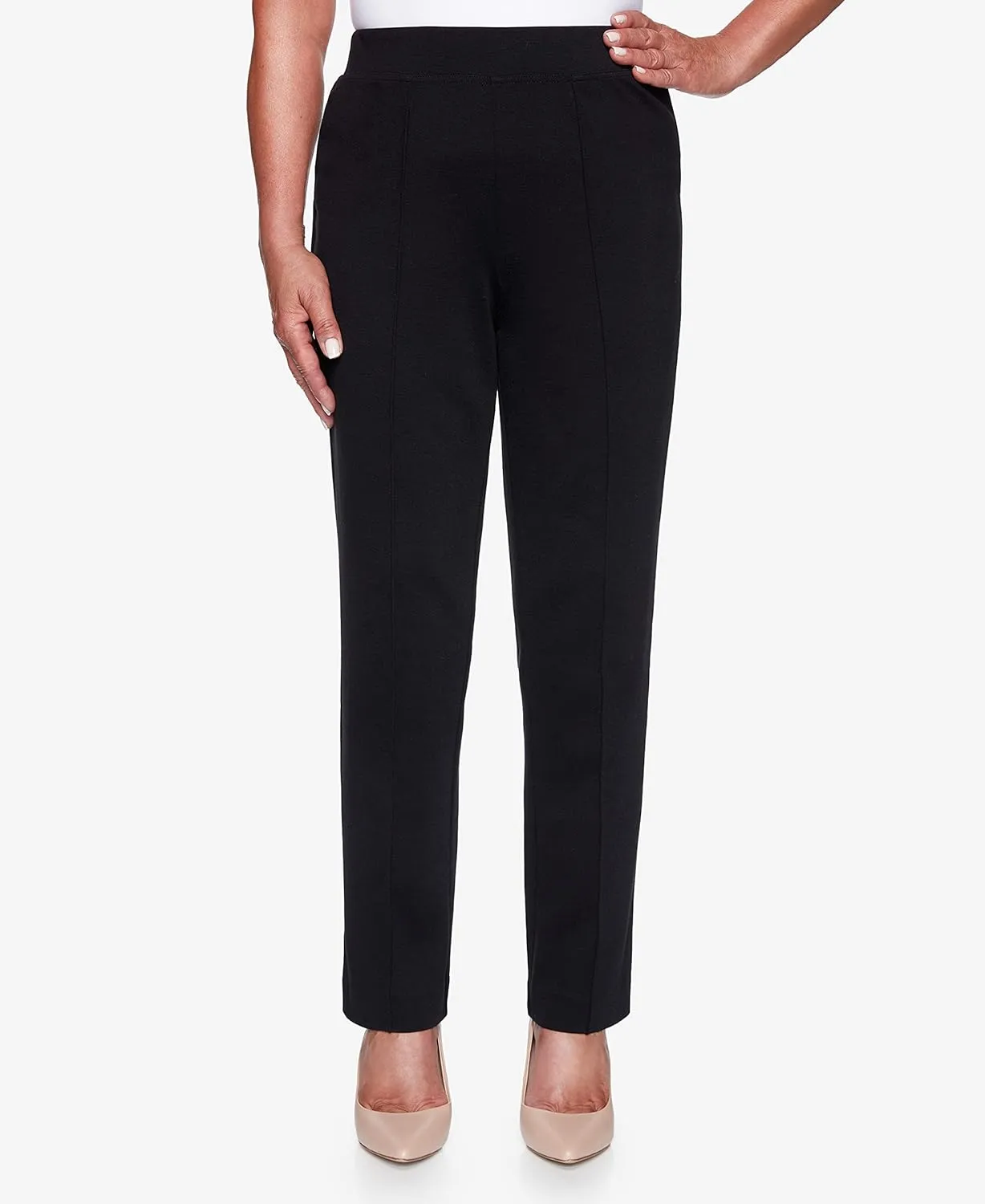 Alfred Dunner Women's Sateen Short Length Pant
