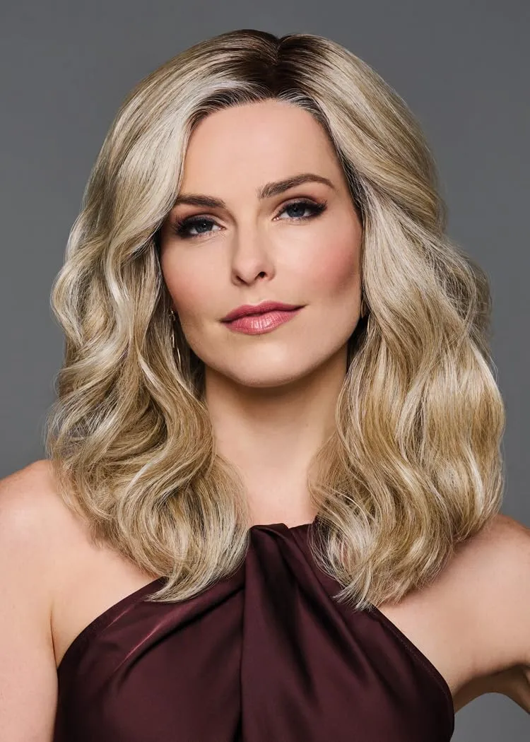 Alluring Locks Wig With Long Layered Waves by Hairuwear, Average Cap, GF132SS Sangria