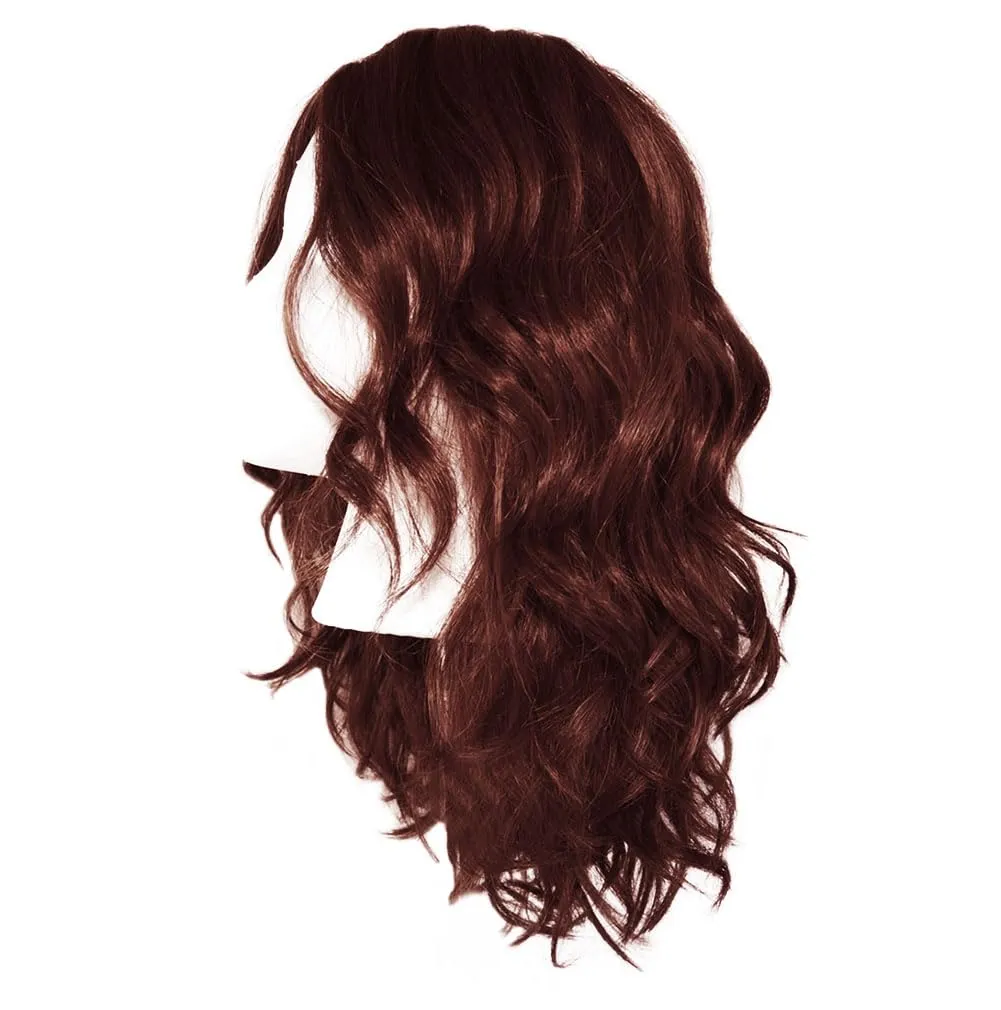 Alluring Locks Wig With Long Layered Waves by Hairuwear, Average Cap, GF132SS Sangria
