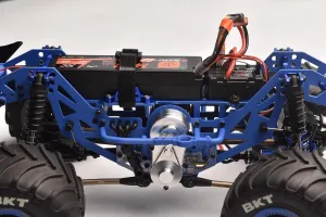 Aluminum 7075 Large Capacity Battery Compartment with ESC and Receiving Bracket for Losi 1/18 Mini LMT 4X4 Brushed Monster Truck RTR-LOS01026 Upgrades - Black