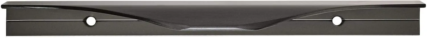 Amerock | Cabinet Edge Pull | Black Chrome | 4-9/16 inch (116 mm) Center to Center | Aloft | 1 Pack | Drawer Pull | Drawer Handle | Cabinet Hardware