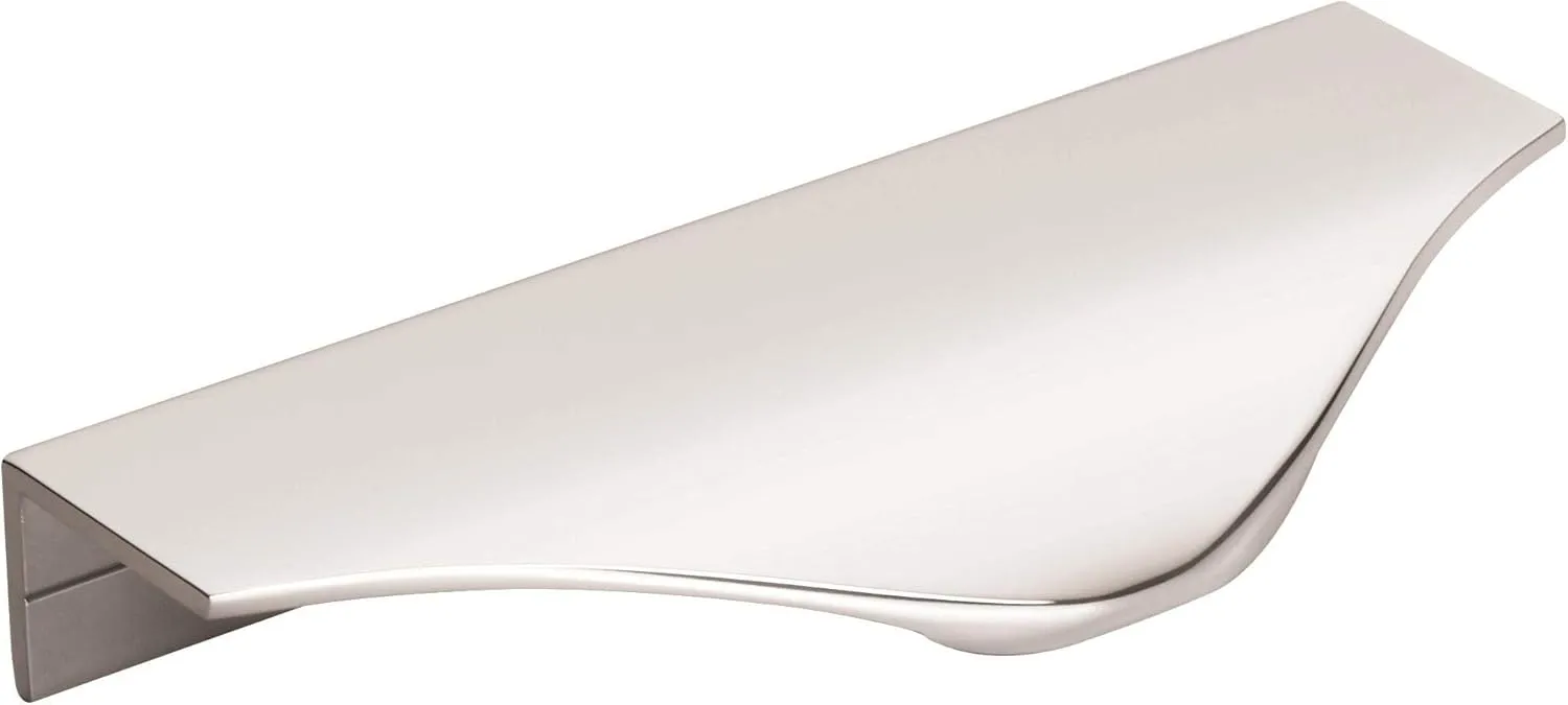 Amerock | Cabinet Edge Pull | Polished Chrome | 4-3/16 inch (106 mm) Center to Center | Aloft | 1 Pack | Drawer Pull | Drawer Handle | Cabinet Hardware