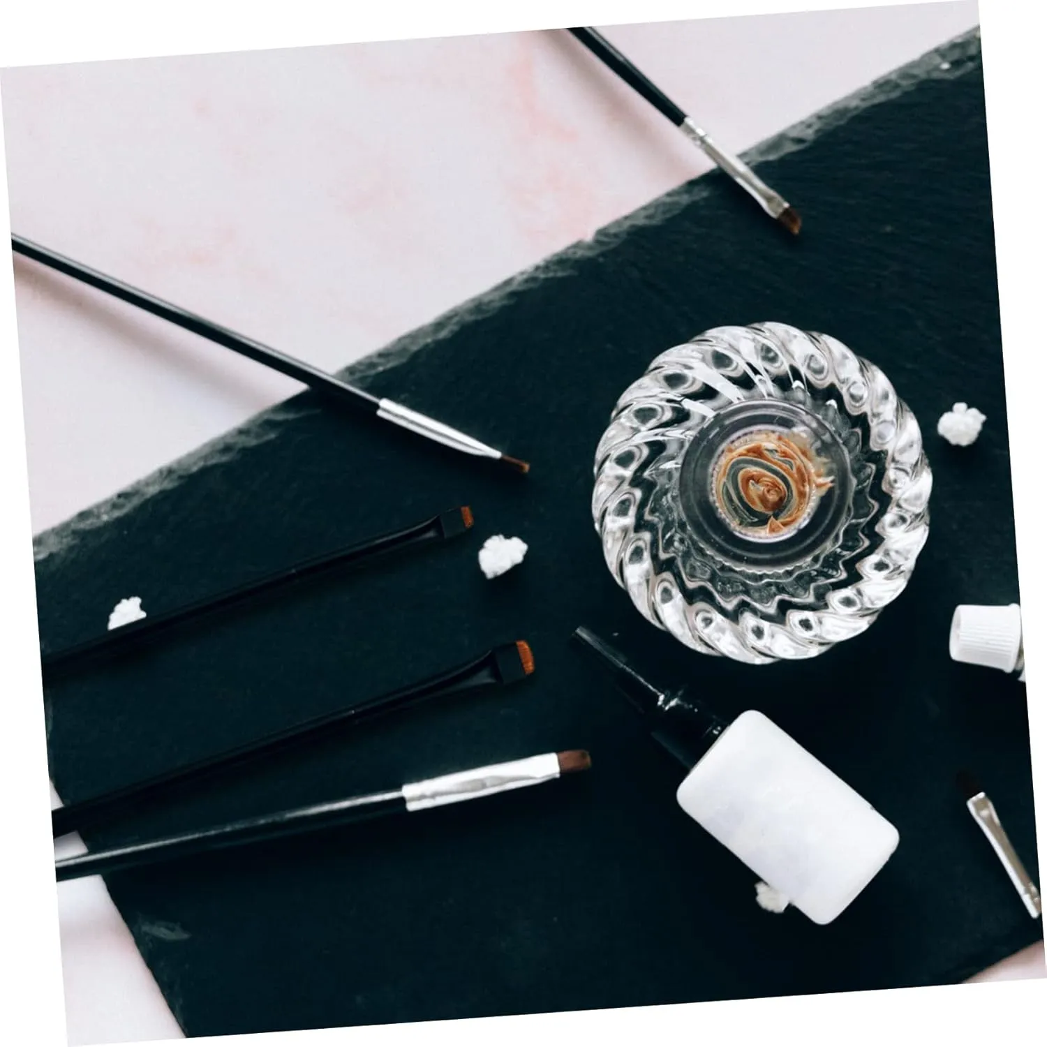 Angoily 12pcs Eyeliner Brush Eye Makeup Tools for Application Includes and Flat Brushes for Professionals and Enthusiasts