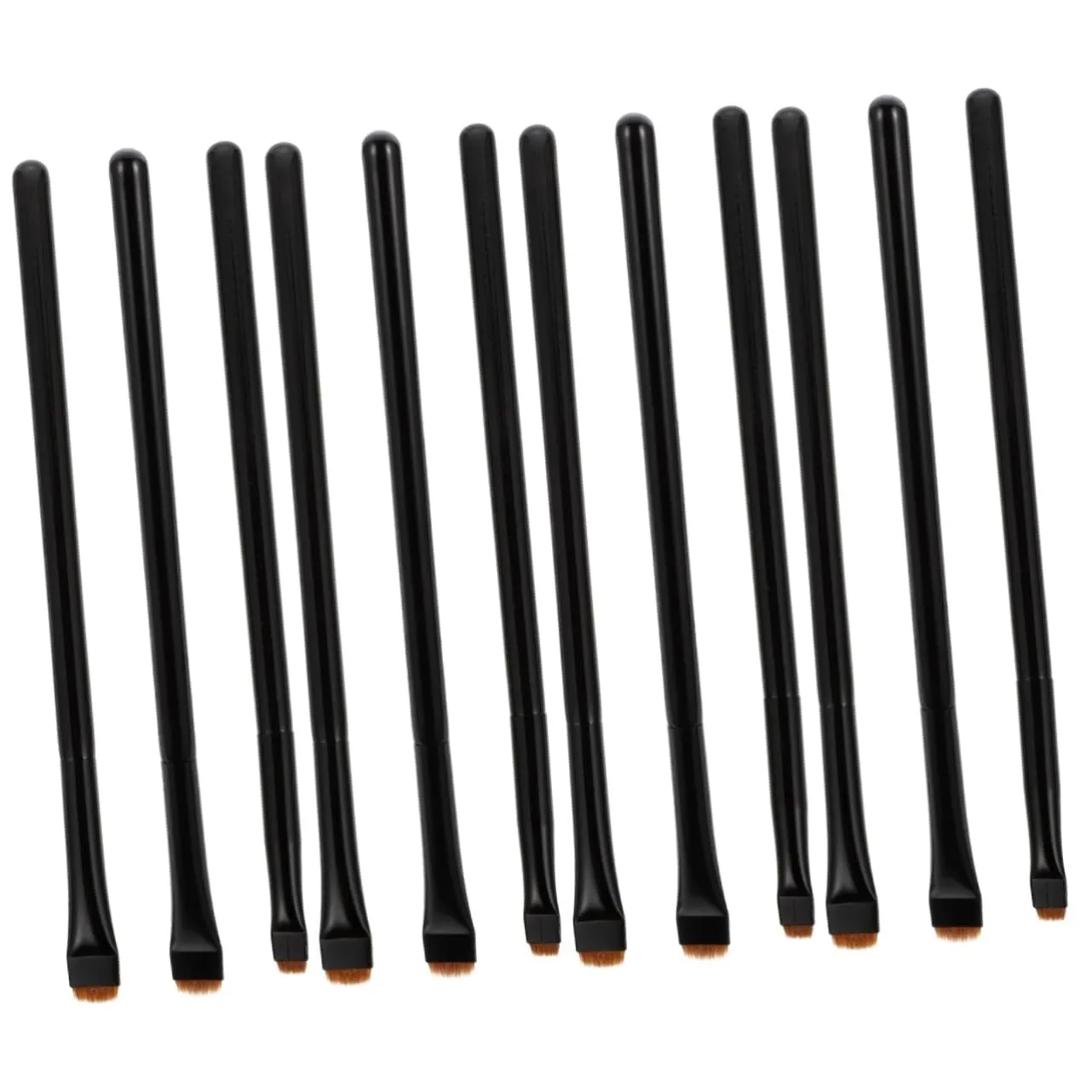 Angoily 12pcs Eyeliner Brush Eye Makeup Tools for Application Includes and Flat Brushes for Professionals and Enthusiasts