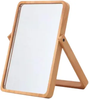 Angoily Portable Folding Makeup Mirror Led Light Square Glass for Daily Use Travel