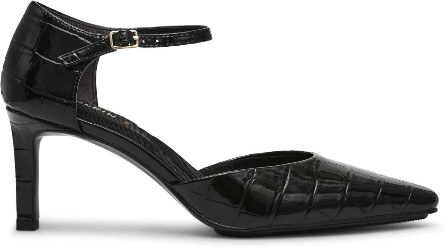 Anne Klein Womens Rosalind Adjustable Patent Ankle Strap