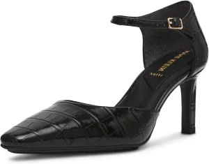Anne Klein Womens Rosalind Adjustable Patent Ankle Strap