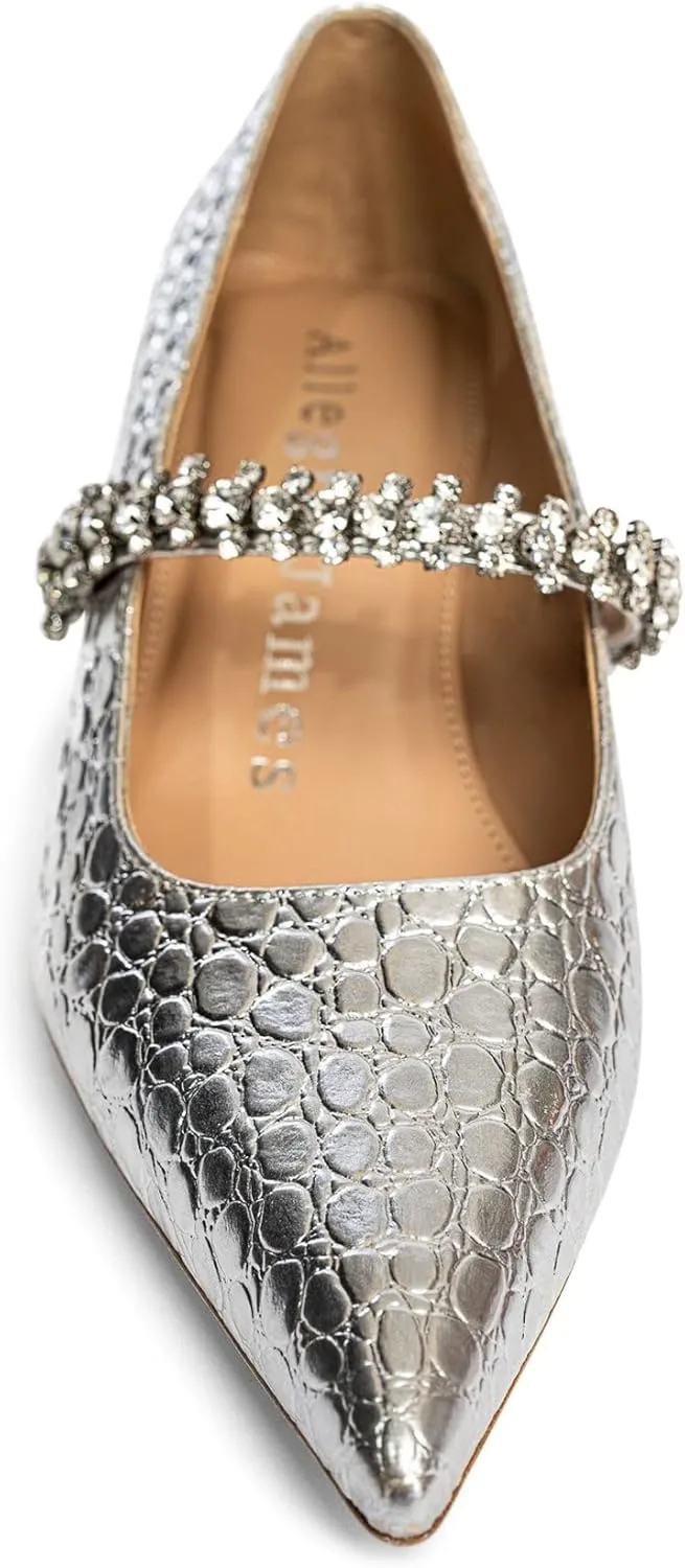 Antonella Embossed Patent Leather pump for Women, Girls