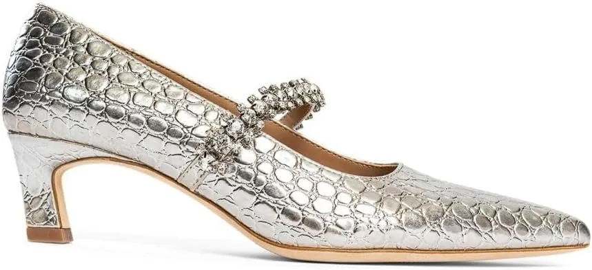 Antonella Embossed Patent Leather pump for Women, Girls