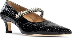 Antonella Embossed Patent Leather pump for Women, Girls