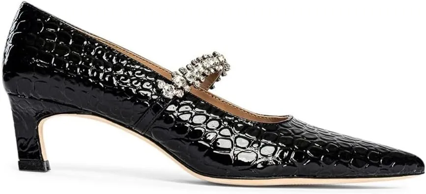 Antonella Embossed Patent Leather pump for Women, Girls