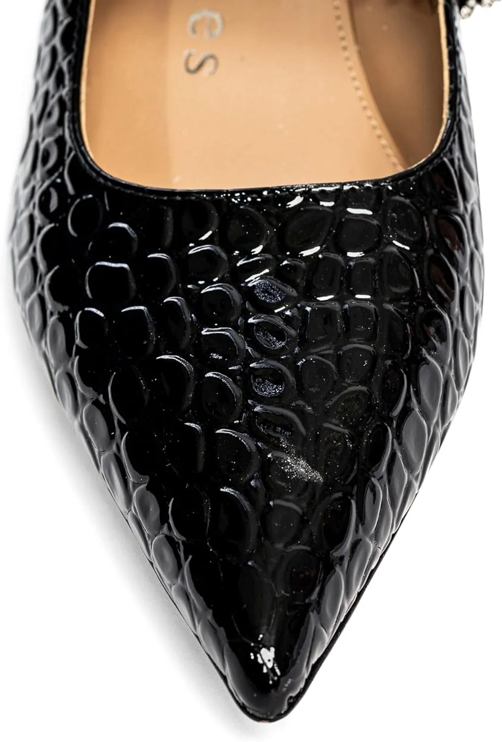 Antonella Embossed Patent Leather pump for Women, Girls