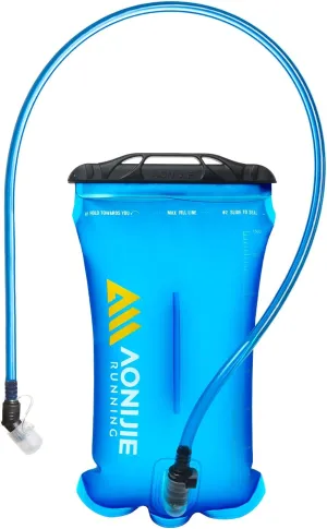 AONIJIE Foldable Hydration Bladder Water Reservoir 1.5L 2L 3L Leak Proof Easy Clean BPA Free Suitable for Bicycling Hiking Camping Hunting Running (Blue,1.5L)