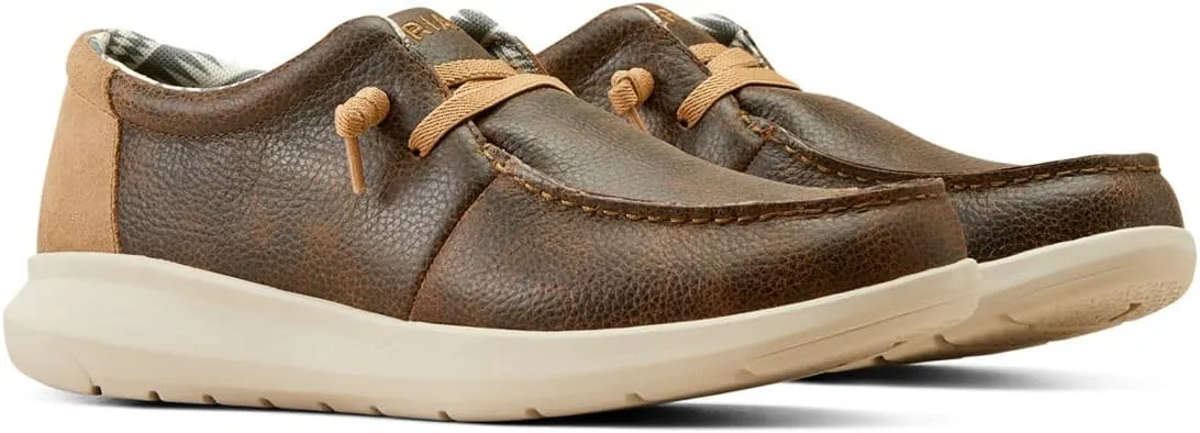 ARIAT Mens Hilo Washed Grey Denim Casual Shoe