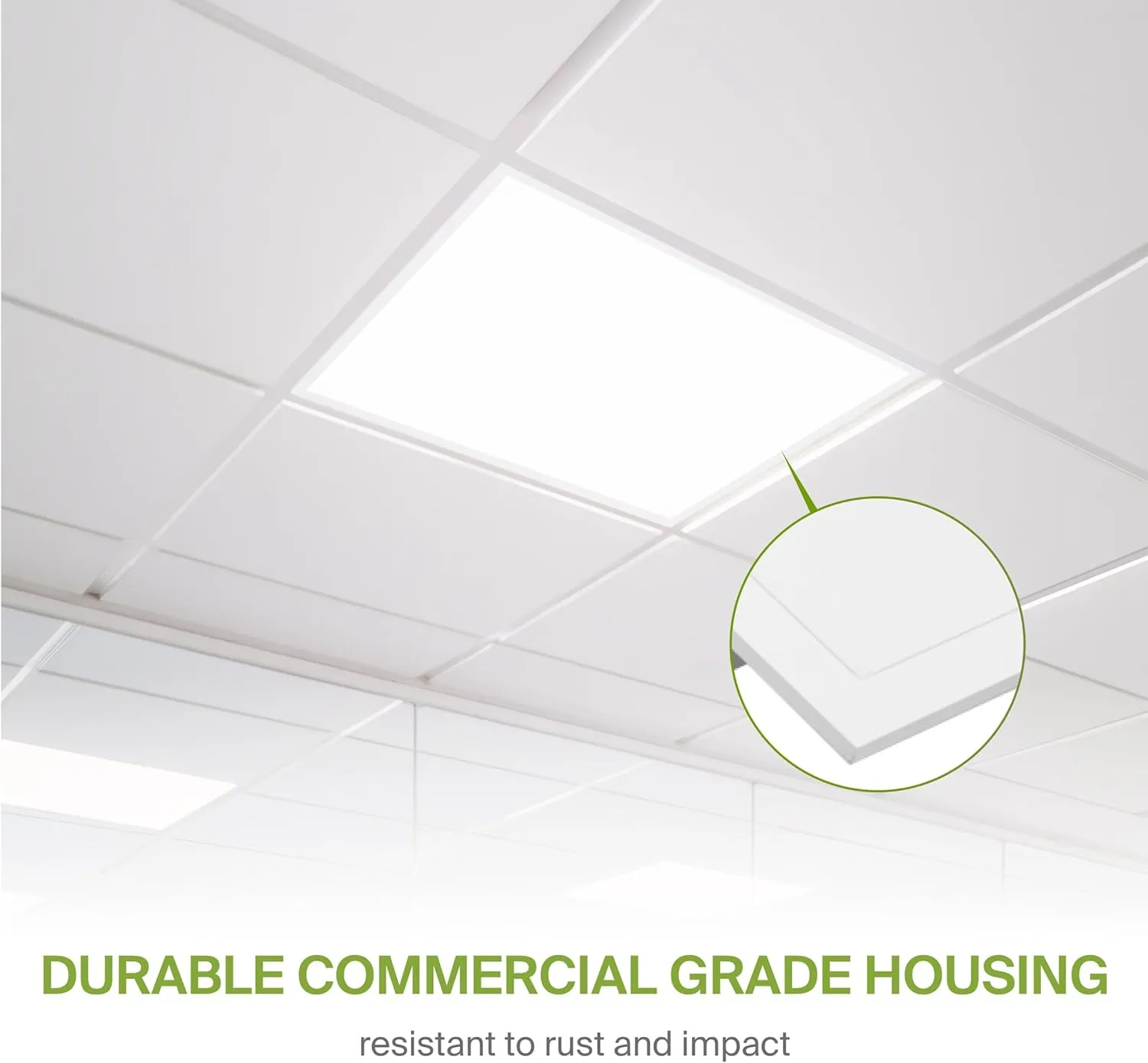 ASD 2 Pack 2x2 Smart LED Flat Panel Light - 35W UL DLC | 4362LM 3500K 4000K 5000K Selectable Dimmable 2x2 LED Drop Ceiling Light Fixture | 2 x 2 Lights WiFi App Controlled Alexa & Google Assistant