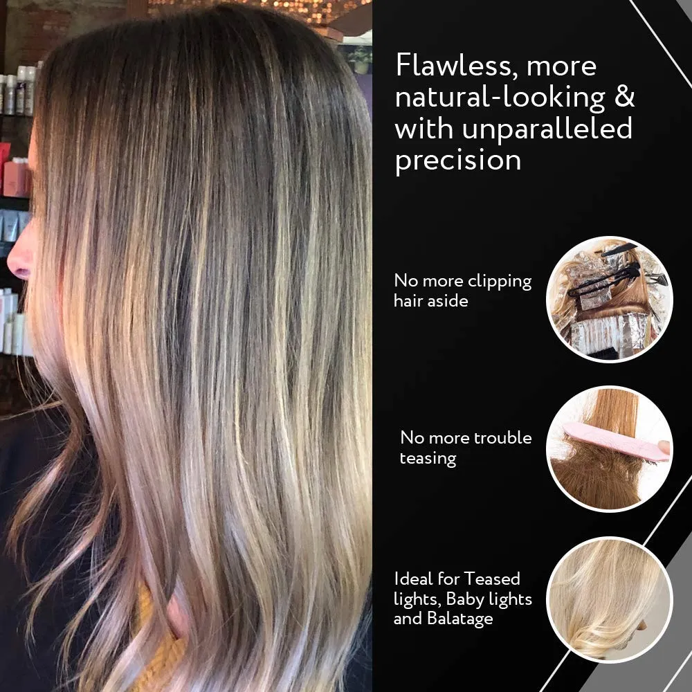Authentic Cooboard Balayage Board with Teeth | Original Highlighting Paddle from The Maker of Cooboard Hair Highlighting Kit | Easy to Clean, Sturdy, Lightweight (Cooboard Blue)
