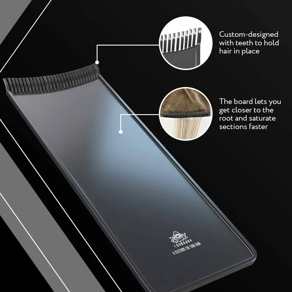 Authentic Cooboard Balayage Board with Teeth | Original Highlighting Paddle from The Maker of Cooboard Hair Highlighting Kit | Easy to Clean, Sturdy, Lightweight (Cooboard Blue)