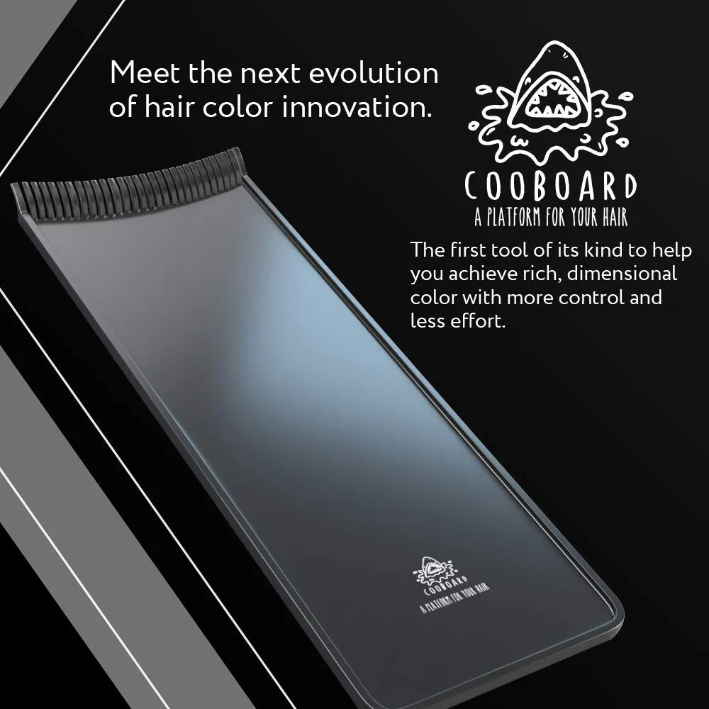 Authentic Cooboard Balayage Board with Teeth | Original Highlighting Paddle from The Maker of Cooboard Hair Highlighting Kit | Easy to Clean, Sturdy, Lightweight (Cooboard Blue)
