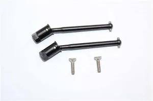 Axial Yeti Jr. SCORE Trophy Truck (AX90052) / Yeti Jr. Maverick (AXI90069) Upgrade Parts Steel#45 Front Cvd Shaft (49mm) - 1Pr Set Black