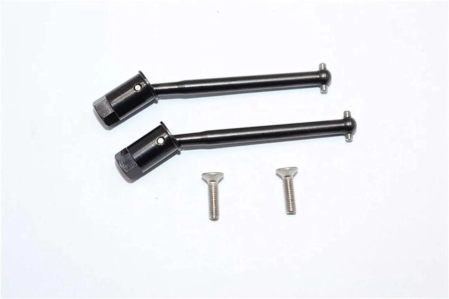 Axial Yeti Jr. SCORE Trophy Truck (AX90052) / Yeti Jr. Maverick (AXI90069) Upgrade Parts Steel#45 Front Cvd Shaft (49mm) - 1Pr Set Black