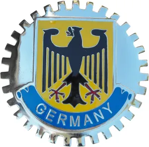 B1058 German Eagle Crest Car Grille Badge Germany