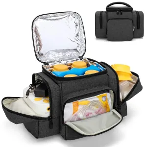 BAFASO Wearable Breast Pump Bag Compatible with Medela Pump in Style, Tote for Wearable Breast Pump and Extra Parts (Patent Pending), Black
